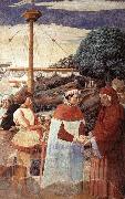 GOZZOLI, Benozzo Disembarkation at Ostia oil painting artist